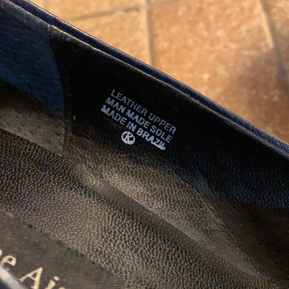 Etinenne Aigner Size 10M Black Leather Heels - Picture 4 of 6